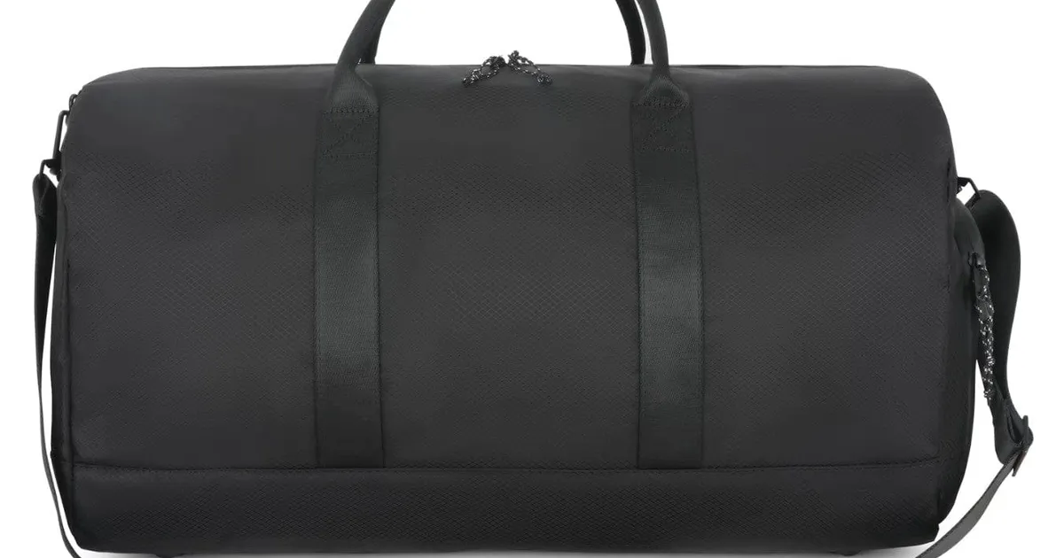 Double Oak Essentials Ripstop Weekender Bag — Black