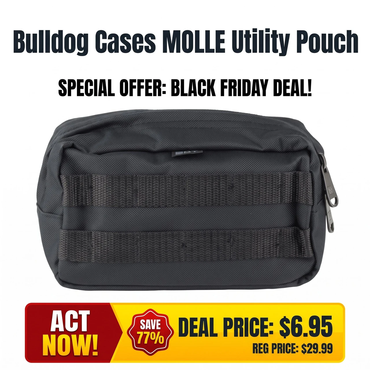Bulldog Cases BDT64B MOLLE Utility Pouch
